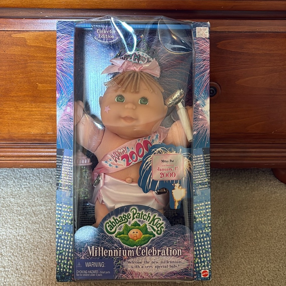 NIB Cabbage Patch Kids Millennium Celebration doll. Mitzy Pat born 1/1/2000!